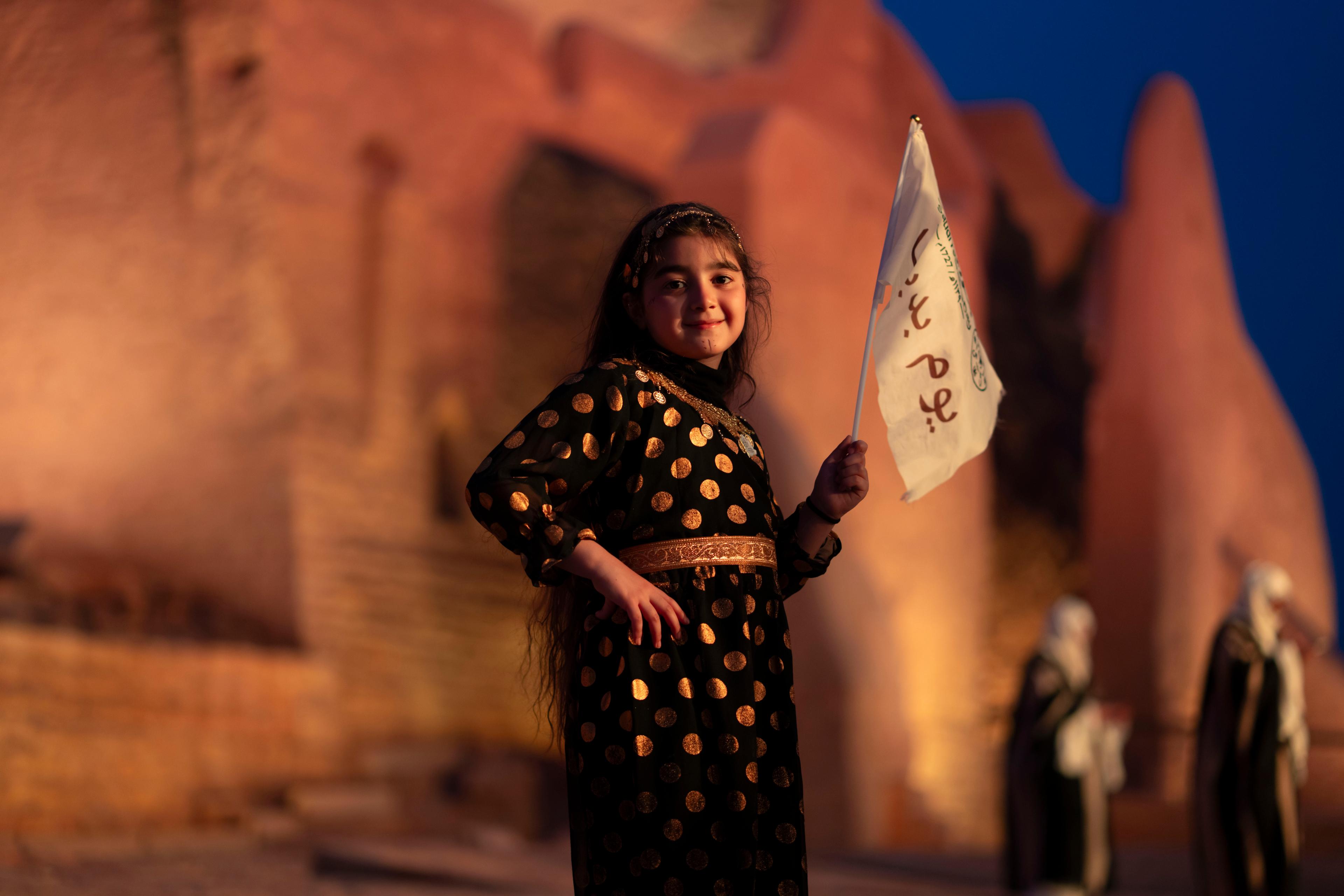 Historic architecture at night