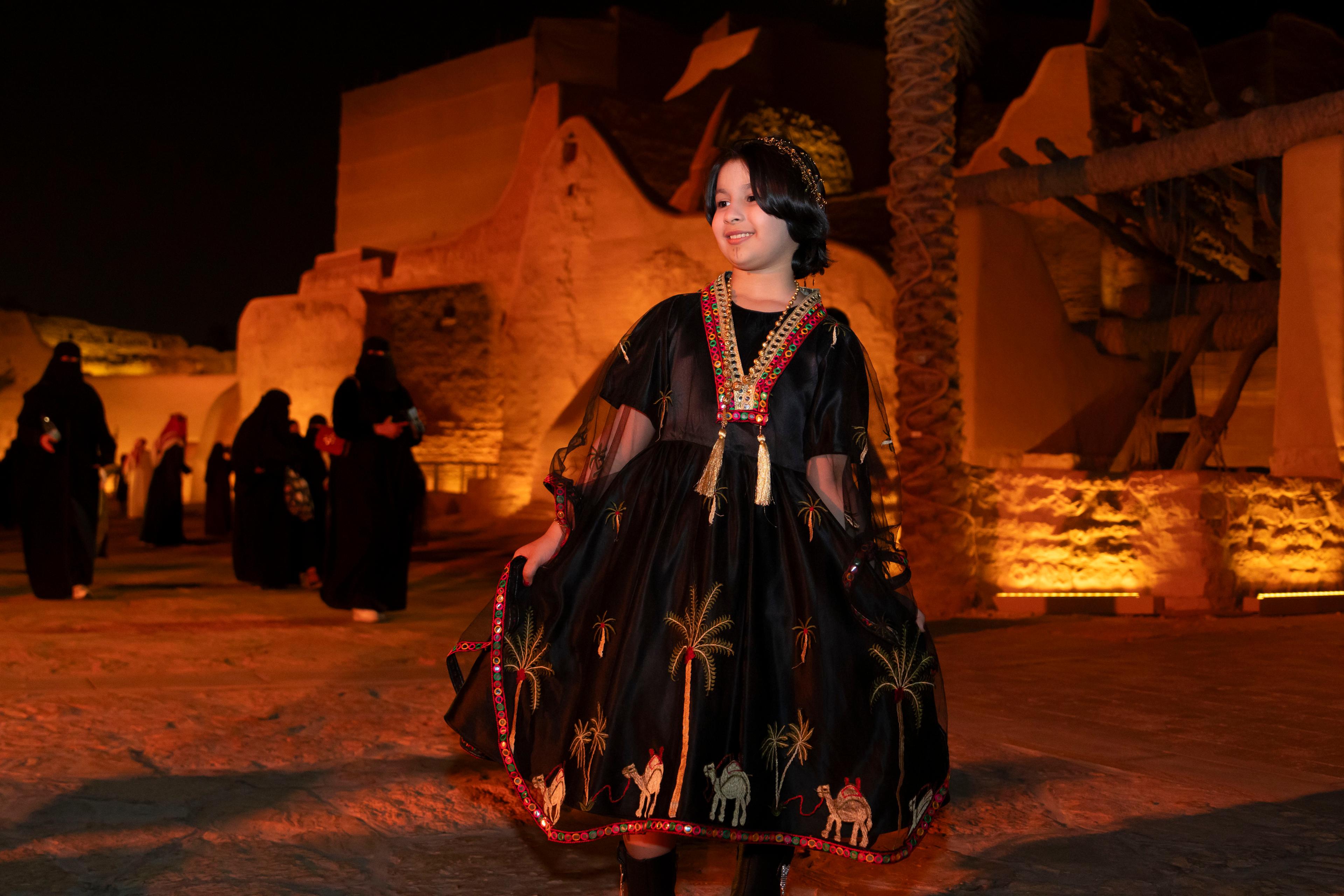 Youth in traditional attire